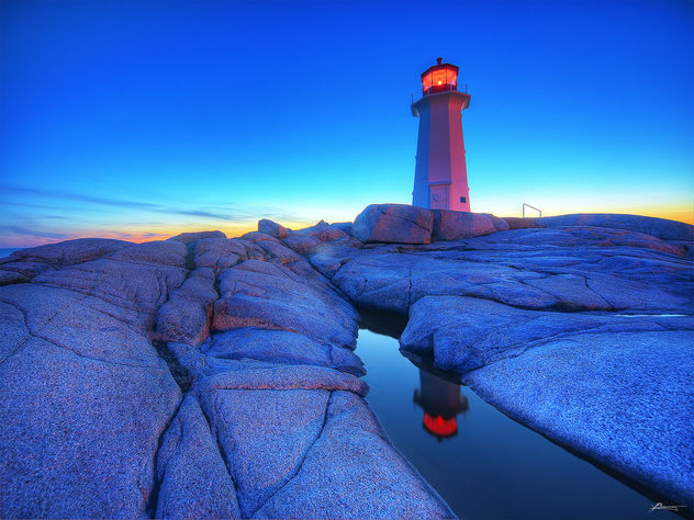 sunset at peggy's cove - image #280505 gratis