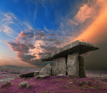 Poulnabrone Dolmen Sunset - Lavender Fantasy - Kostenloses image #290295