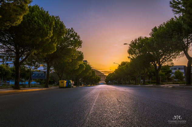 Sunrise at street in Trapani, Sicily (Italy) - бесплатный image #291105