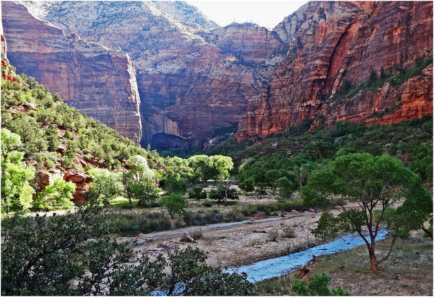 Morning Beams, Zion NP, Angel's Landing Trail 5-1-14y - Kostenloses image #292345