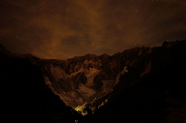 Marble quarries by night - Free image #292685