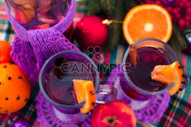 hot mulled wine in beautiful glasses - Free image #297515