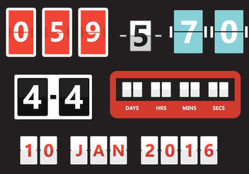 Number Counters in Vector - Free vector #297665
