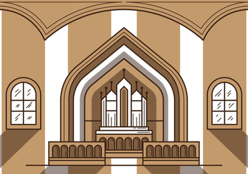 Free Church Altar Illustration - бесплатный vector #301775