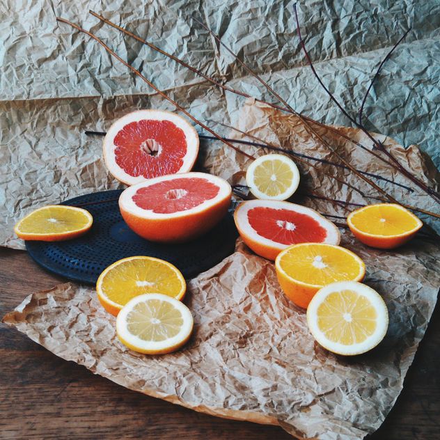 Orange and grapefruit slices - Kostenloses image #301945