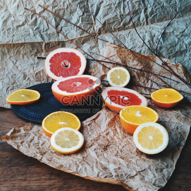 Orange and grapefruit slices - Free image #301945