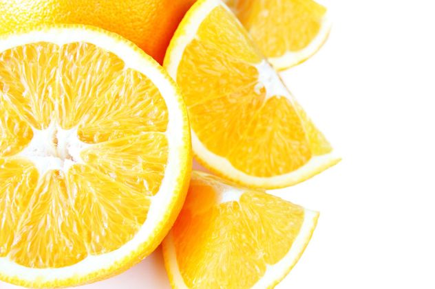 Orange slices on white background - бесплатный image #301965
