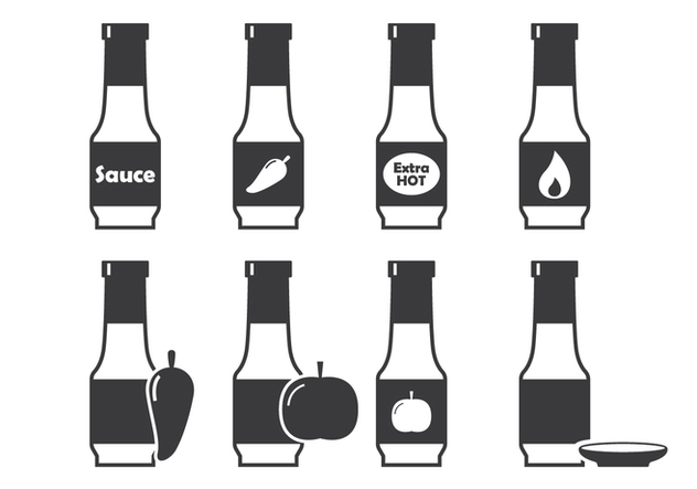 Bottle Sauce Icon - Kostenloses vector #302205