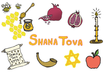 Free Shana Tova Vector Series - бесплатный vector #303015