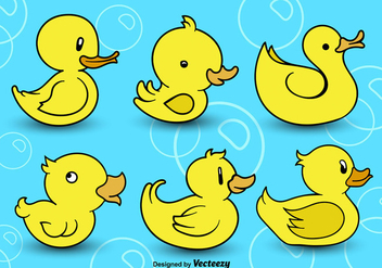Rubber ducks - vector gratuit #303485 