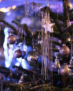 Christmastree silver stars - image #304705 gratis