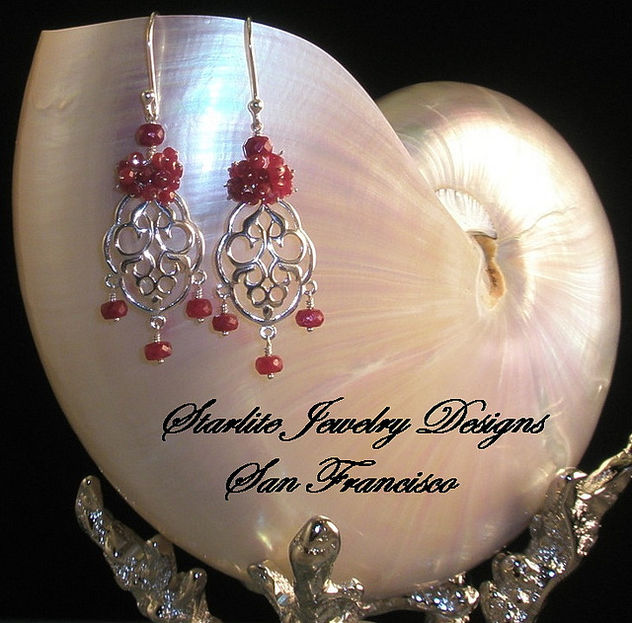 Starlite Jewelry Designs ~ Ruby Earrings ~ Handmade Fashion Jewelry Design - Free image #314115
