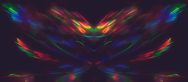 Refracted light paint Rorschach - Free image #321275