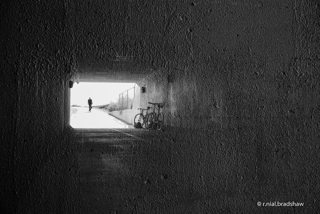 bicycle-tunnel-double-exposure.jpg - image gratuit #323845 