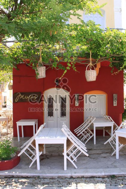 Tables and Chairs of Greek Tavern - Free image #326545