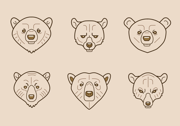 Bear icons - vector gratuit #327525 