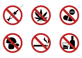 Set of Forbiding Signs in Vector - Free vector #329355