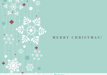 Hanging snowflakes background vector - Free vector #329735