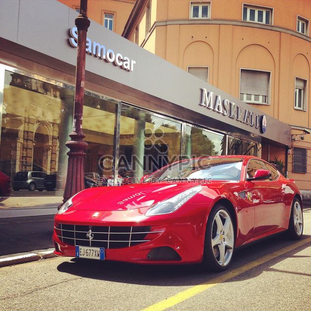 Red Ferrari car - бесплатный image #331135