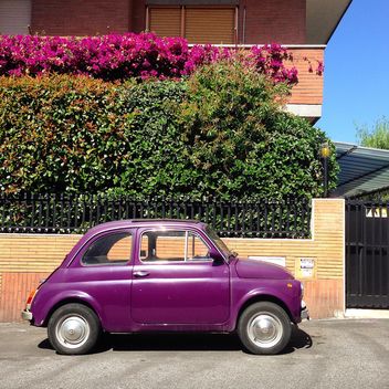 Violet Fiat 500 car - бесплатный image #331285