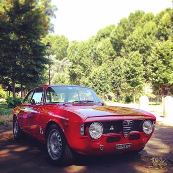 Red Alfa Romeo car - image #331315 gratis