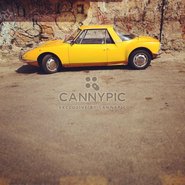 Old yellow car - Free image #331495