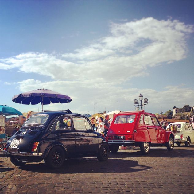 Old cars in street of Rome - Free image #331625