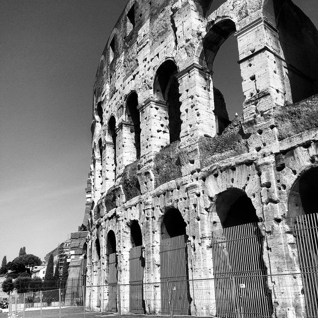 Colosseum in Rome, Italy, black and white - Kostenloses image #331805