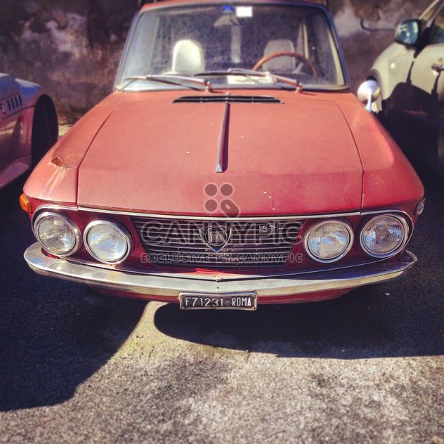 Red Lancia Fulvia car - image gratuit #332055 