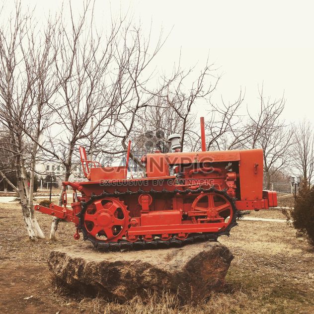 Red agricultural machinery - Free image #332165
