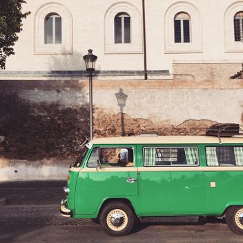 Old green Volkswagen Van - Free image #332355