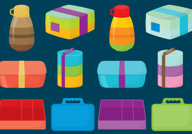 Plastic Lunch Boxes - Free vector #334405
