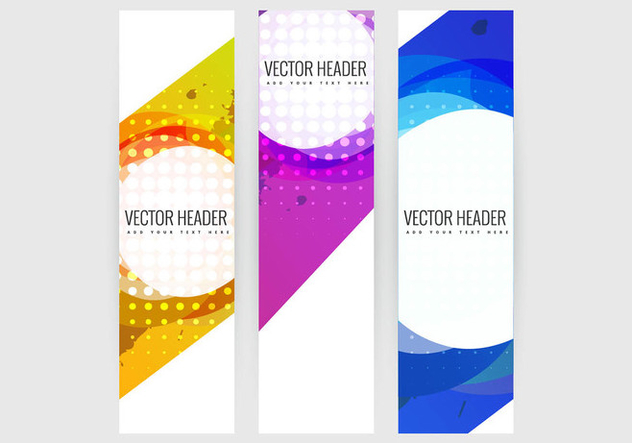 Set of vertical banners - Free vector #334645
