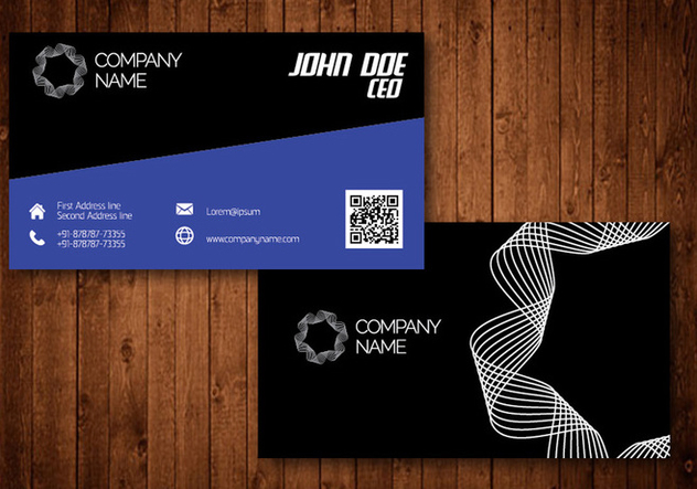 Spiral Creative Business Card - Kostenloses vector #336185