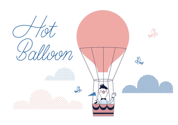 Free Hot Ballon Vector - vector gratuit #337035 