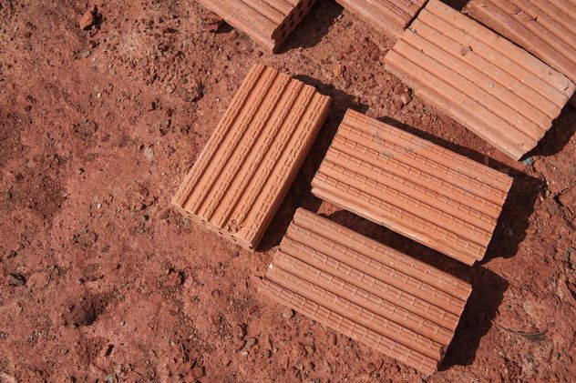 Red bricks on ground - Free image #338255