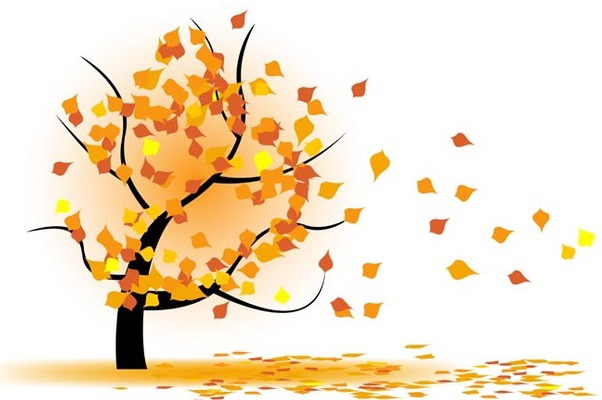 Autumn Tree In Wind Free Vector Download 339045 Cannypic