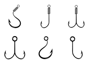 Free Fish Hook Vector Icon - vector #341685 gratis