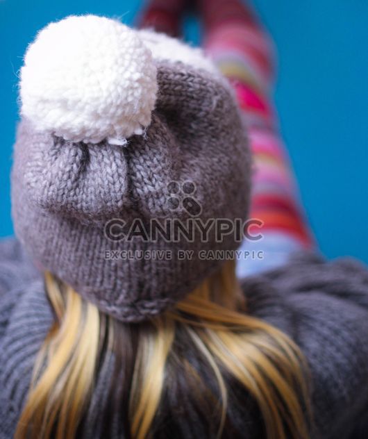 Girl in grey woolen hat - image #342125 gratis