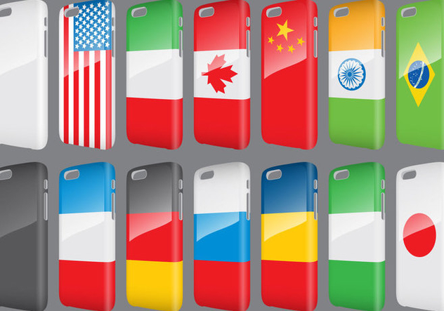 Flags Phone Cases - Kostenloses vector #343375