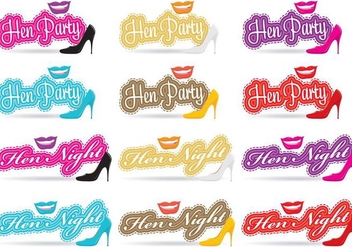 Hen Party Titles - Free vector #343665