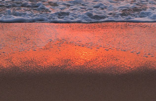 Coastline wave at sunset - Kostenloses image #344065