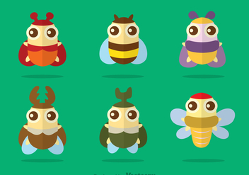 Cute Insect Vector - Free vector #344335