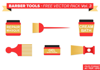 Barber Tools Free Vector Pack Vol. 3 - бесплатный vector #346405