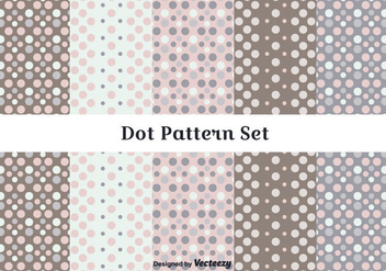 Subtle Dot Pattern Vector Set - vector gratuit #346855 