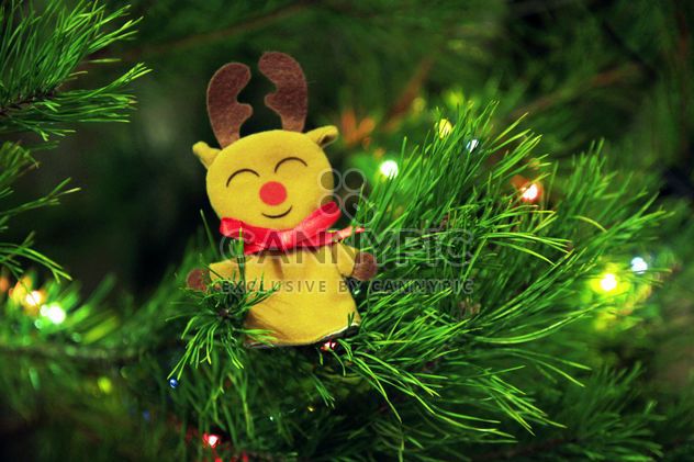 Toy deer on Christmas tree - бесплатный image #347915