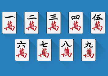 Chinese Mahjong Vector - vector gratuit #349505 