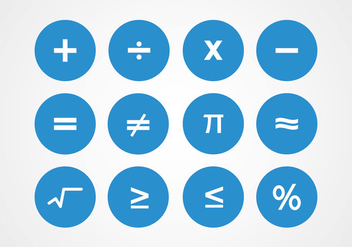 Math Symbols Vectors - Kostenloses vector #349605