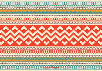 Colorful Aztec Style Pattern Vector Background - vector gratuit #350505 