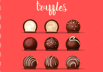 Chocolate Truffles Vectors - Free vector #351685
